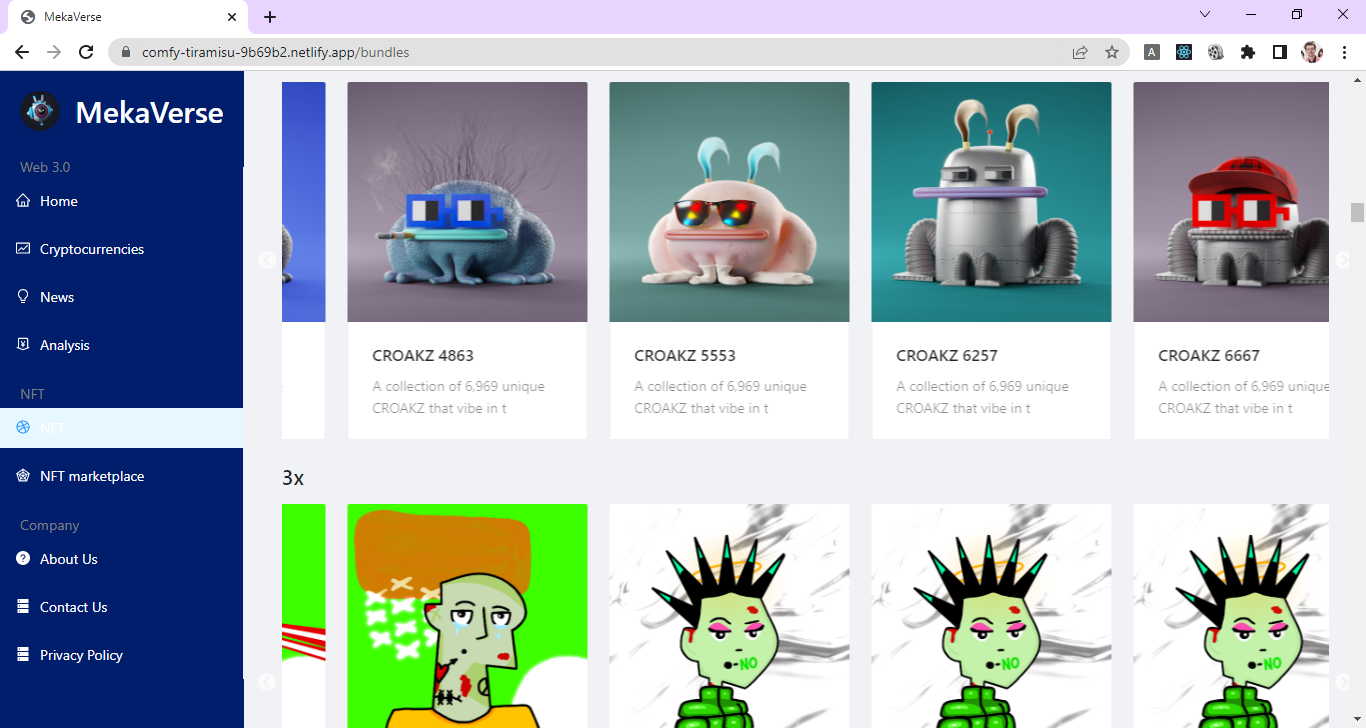 GitHub - Sumitmaithani/MekaVerse: MekaVerse is the one place in which you  get all cryptocurrency prices, details, history of coins, price charts,  news with a filter option to get specific coin news and