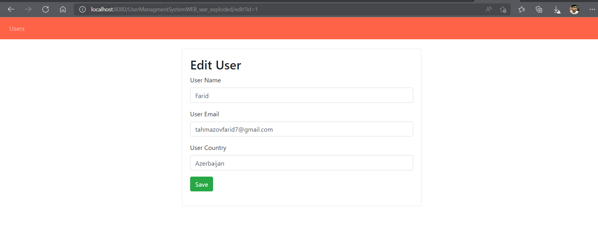 GitHub - faridtahmazov/UserManagmentSystem-Basic: Simple Crud Web ...