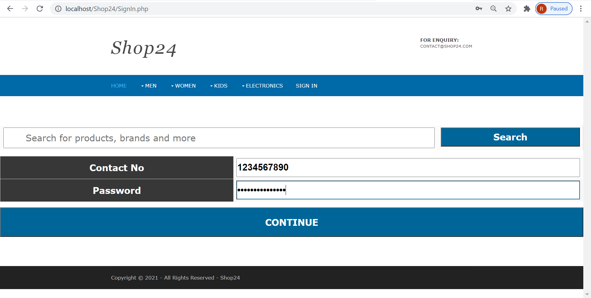 GitHub - RishitJavia/E-Commerce-App: Online Shopping site 