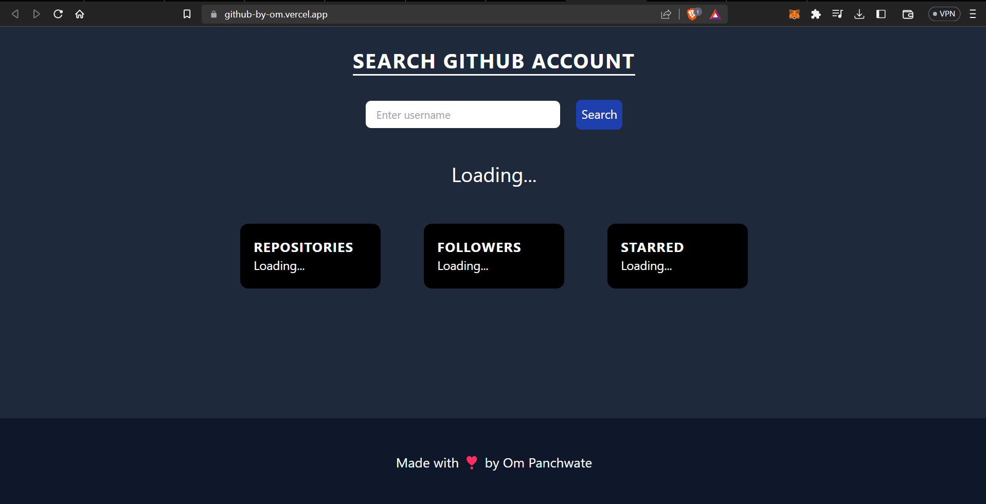 GitHub - ompanchwate/Github_API: This Application helps to search any ...