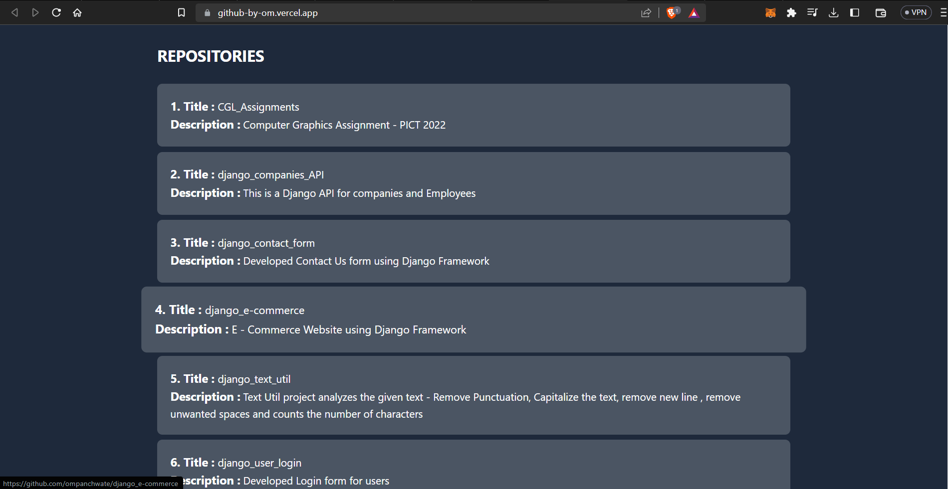 GitHub - ompanchwate/Github_API: This Application helps to search any ...