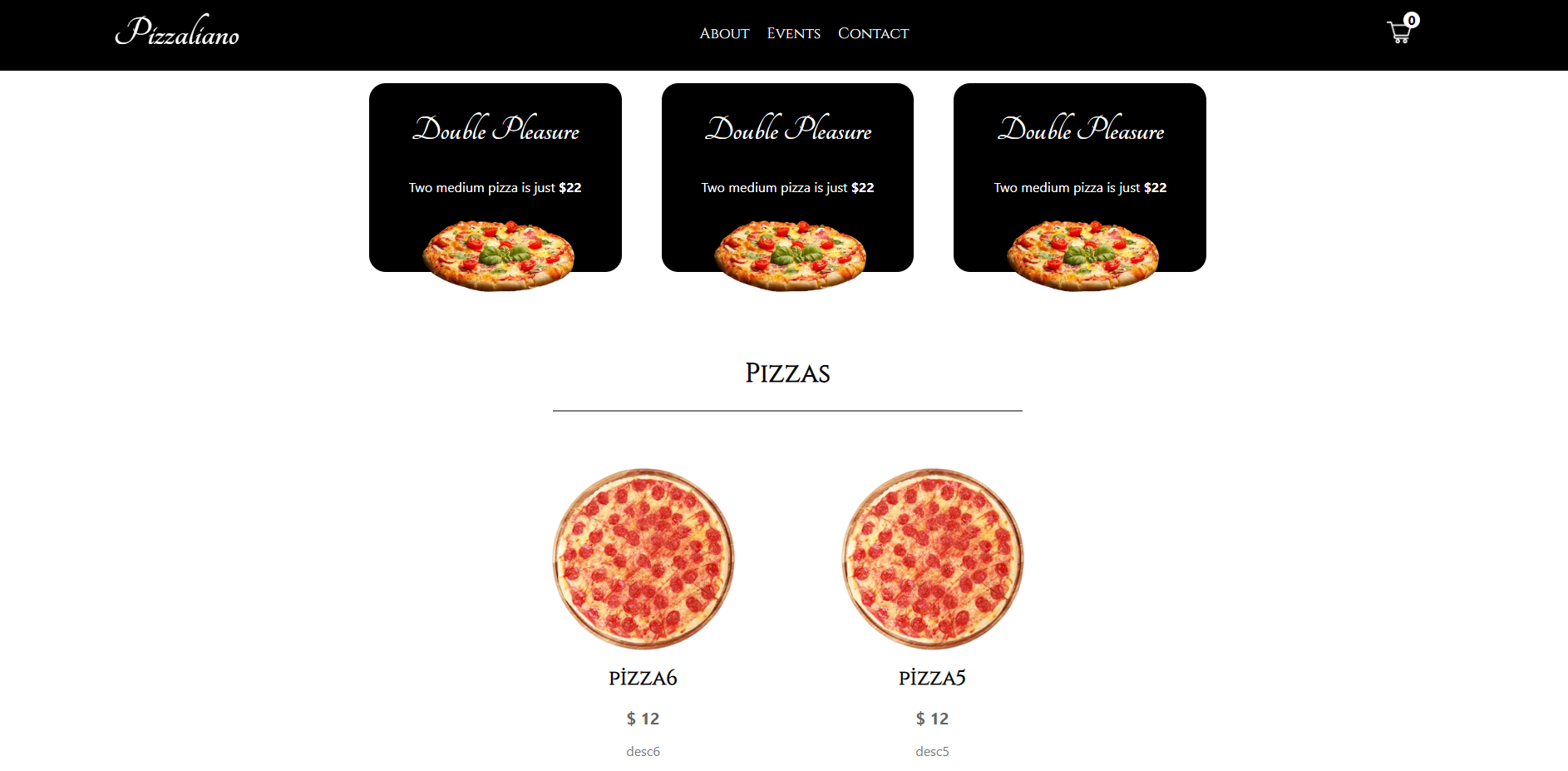 GitHub - BurakAndarman/pizzaliano: A pizza ordering web application