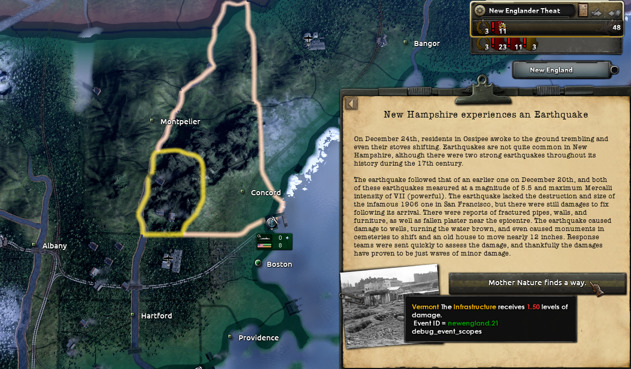 NEE New Hampshire earthquake devastates Vermont instead · Issue