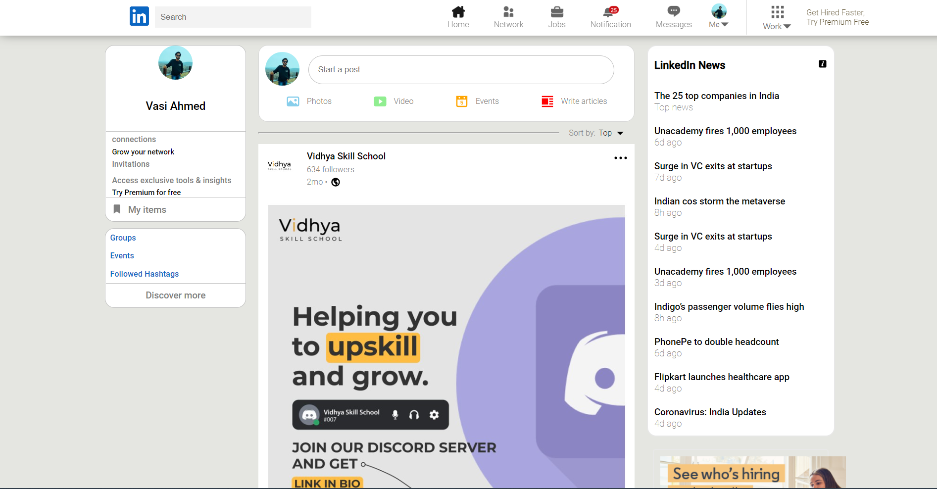 GitHub - vasi1432/Linkedin-clone: created a linkedin clone using css ...
