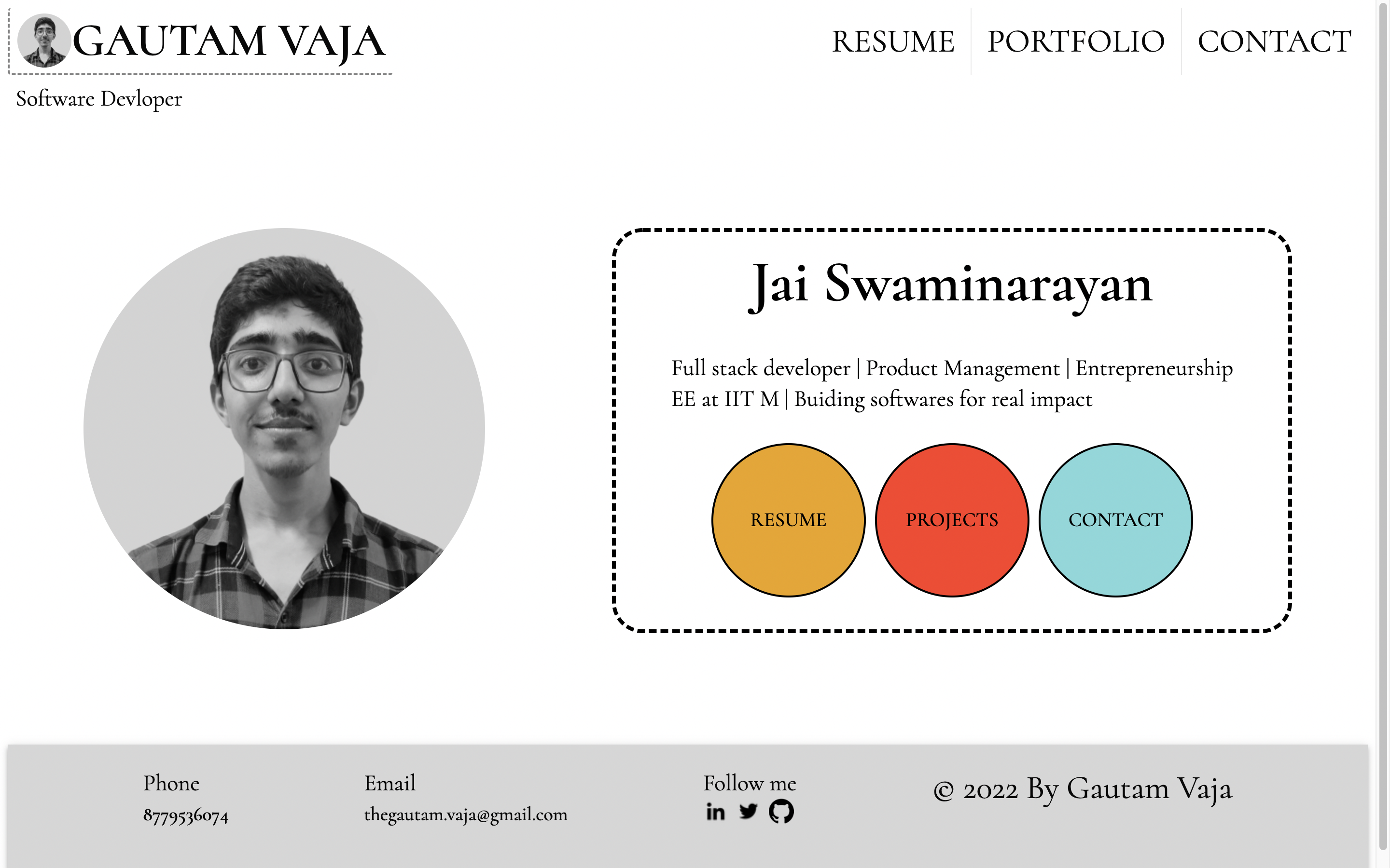 GitHub - gautamV19/portfolio