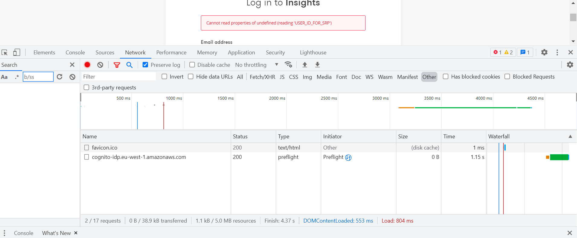 deploying an app: Reported cases with "Cannot read properties of undefined (reading 'USER ...