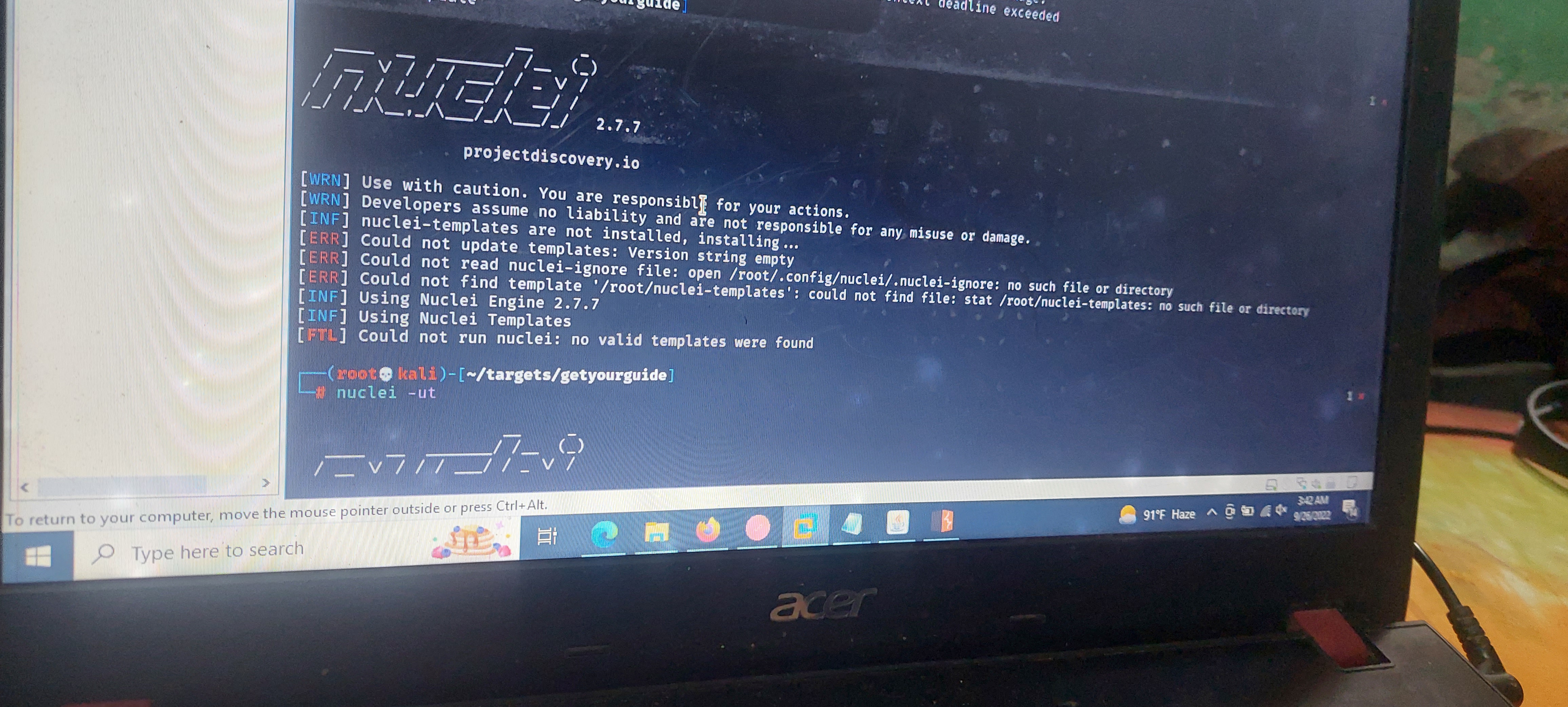 nuclei-templates not found: version string empty · projectdiscovery ...