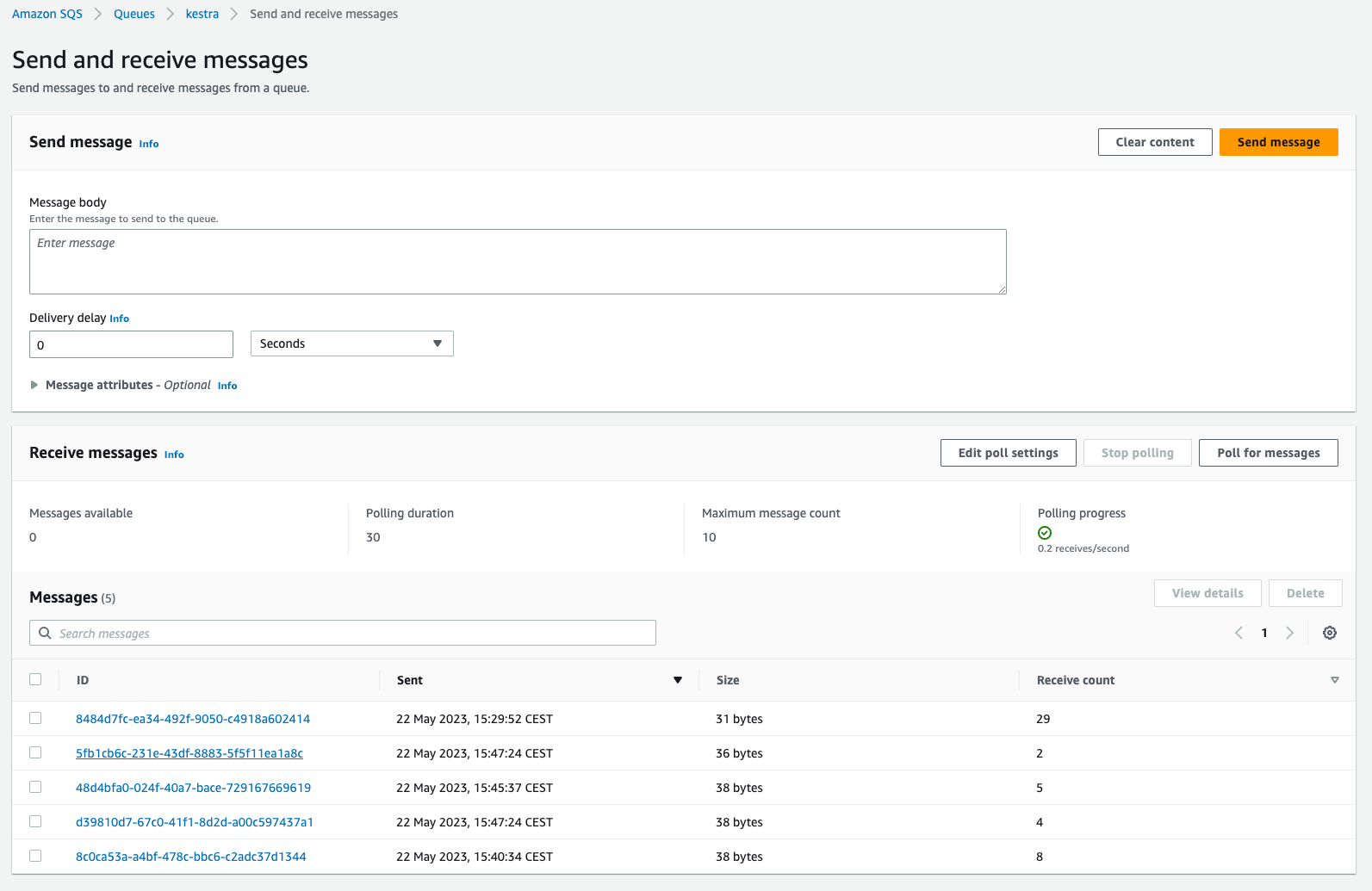 Delete consumed message from the queue in the SQS Consume task · Issue
