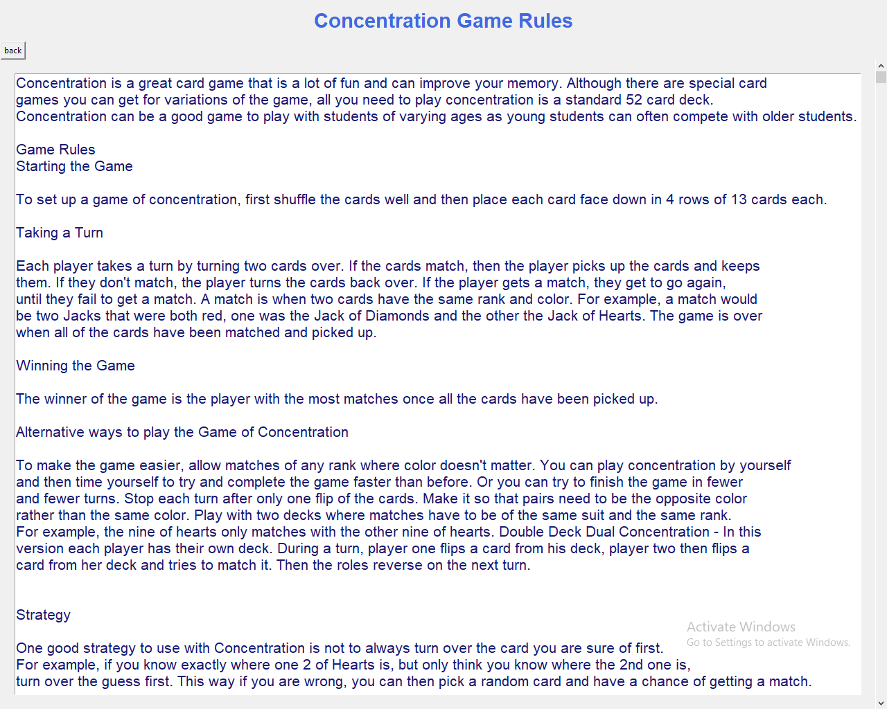 GitHub - salmanbinmehmood/concentration_card_game: The concentration ...