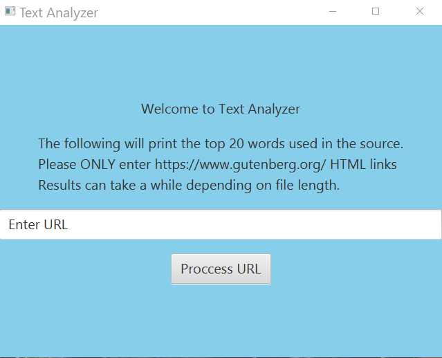 GitHub - juanthedeveloper/Gutenberg-Text-Analyzer-GUI: A small script ...