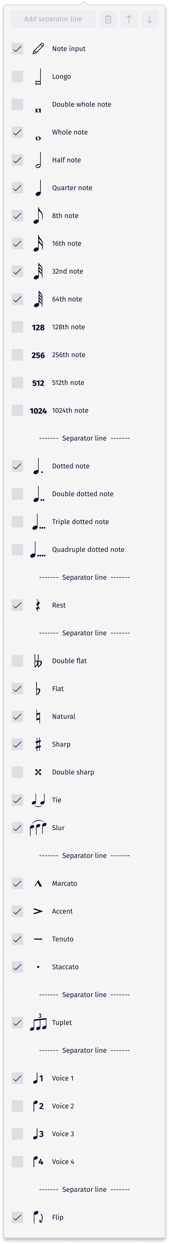 Customise toolbar menu is missing icons · Issue #8682 · musescore ...