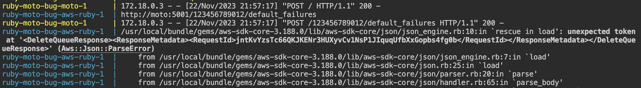 SQS Response Protocol Migrated from XML to JSON · Issue #7054 · getmoto ...