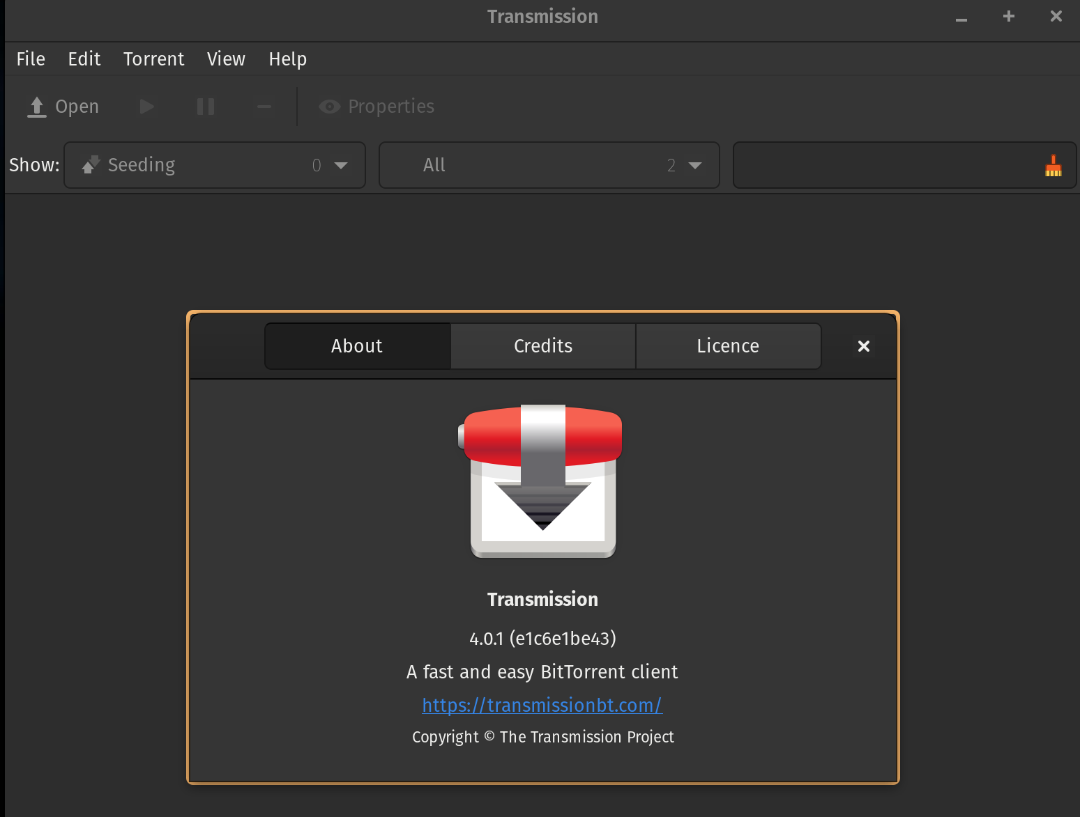 dark mode is missing in transmissiongtk 4.0.1 · Issue 5137