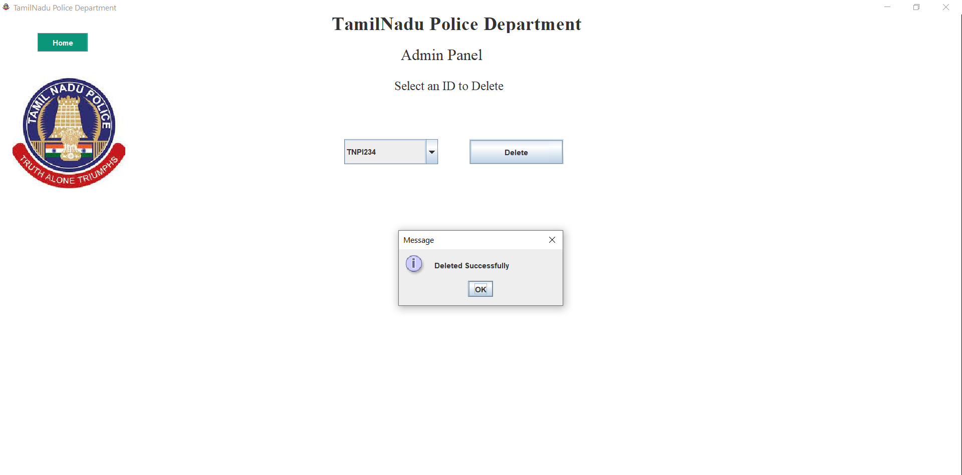 GitHub KishoreMl/CrimeRecordsManagementSystem Police Crime