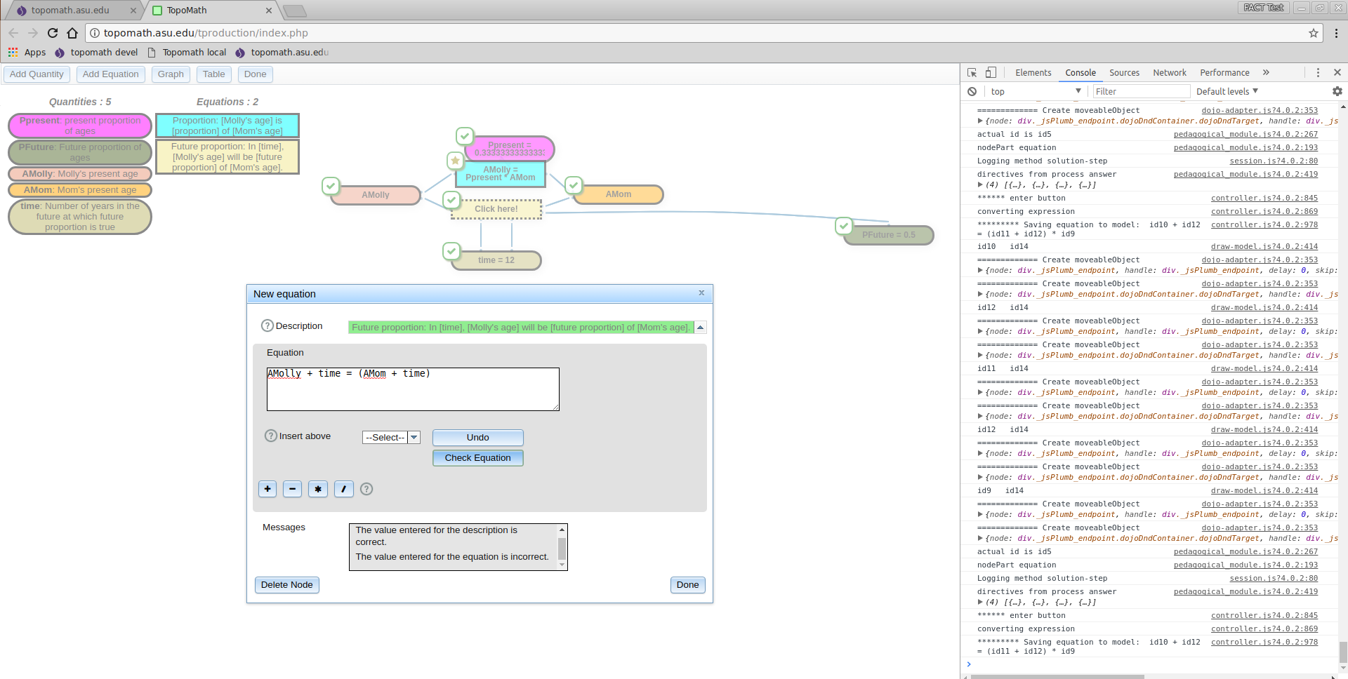 Check equation goes into infinite loop · Issue #224 · Dragoon-Lab ...