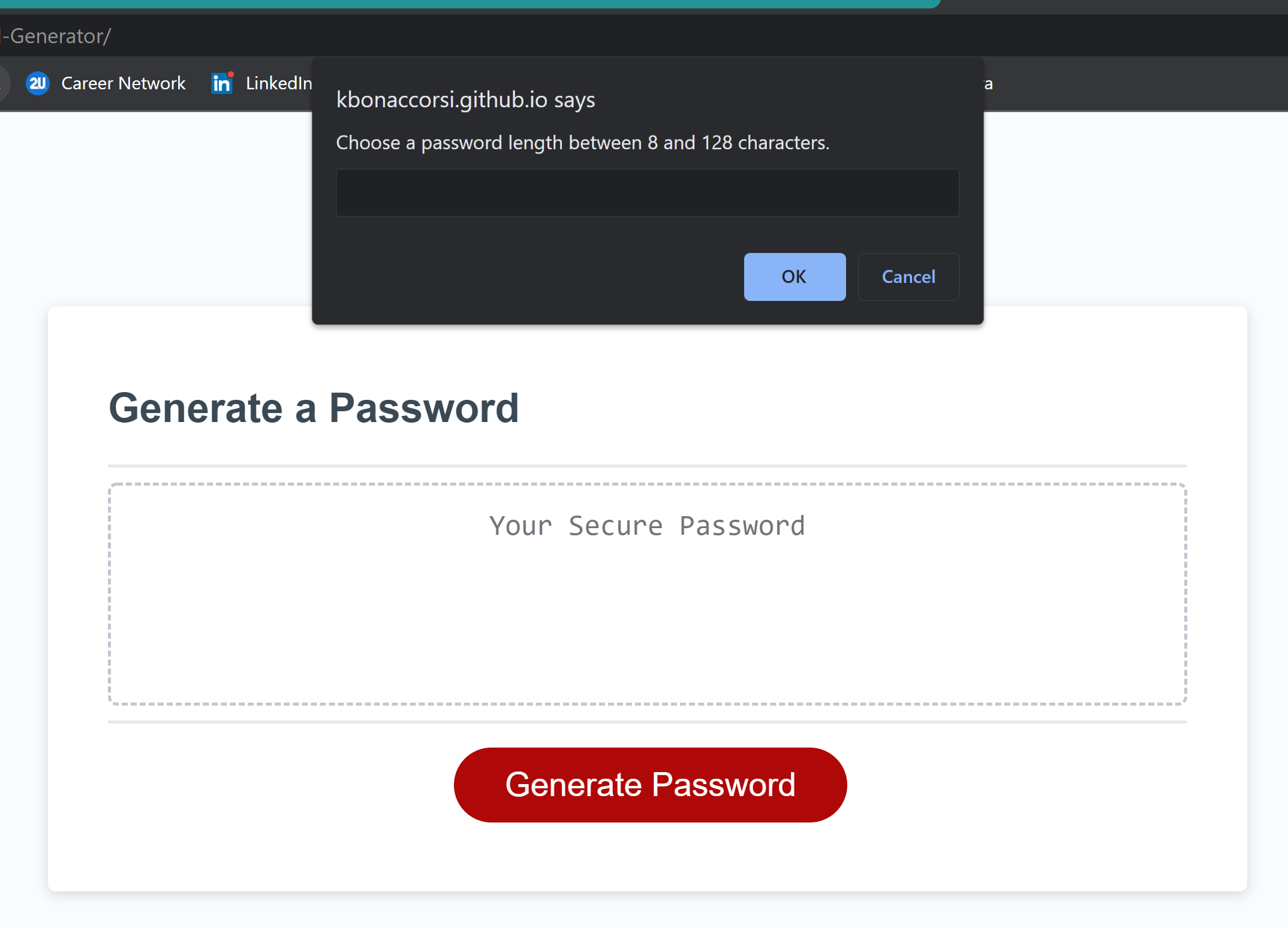GitHub - kbonaccorsi/Password-Generator: A password generator that ...