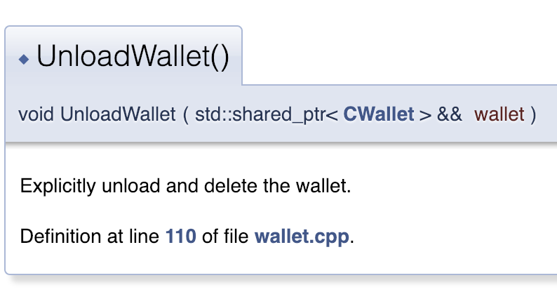 unloadwallet master