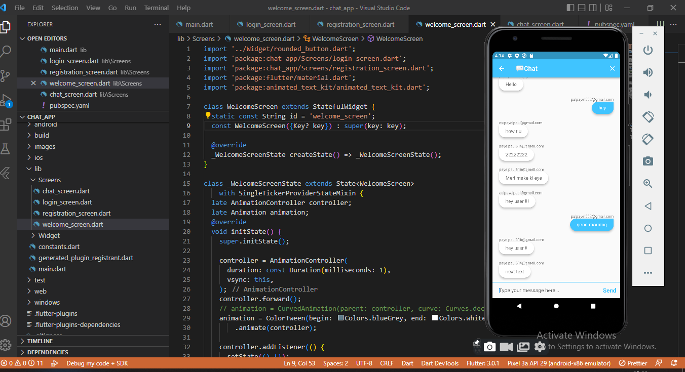GitHub - payelpaul121999/Chat-App: Chat application using flutter and ...