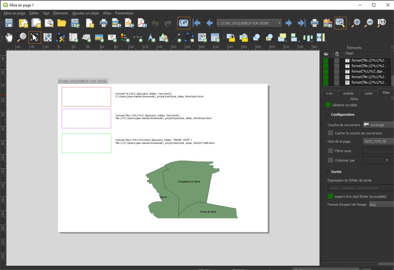 Datadefined setting in html frame does not work when atlas is enabled