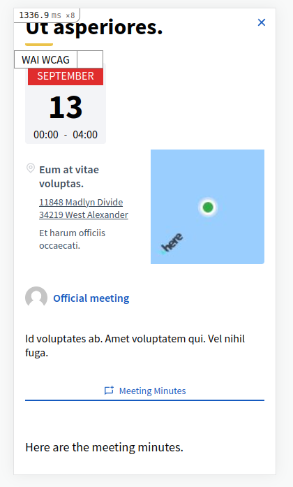 Meeting minutes missing a title