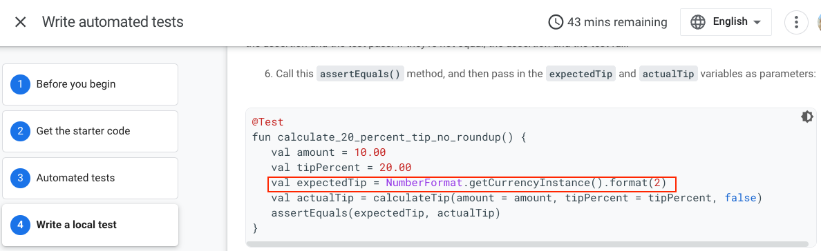 Write automated tests: Android Basics with Compose · Issue #42 · google ...