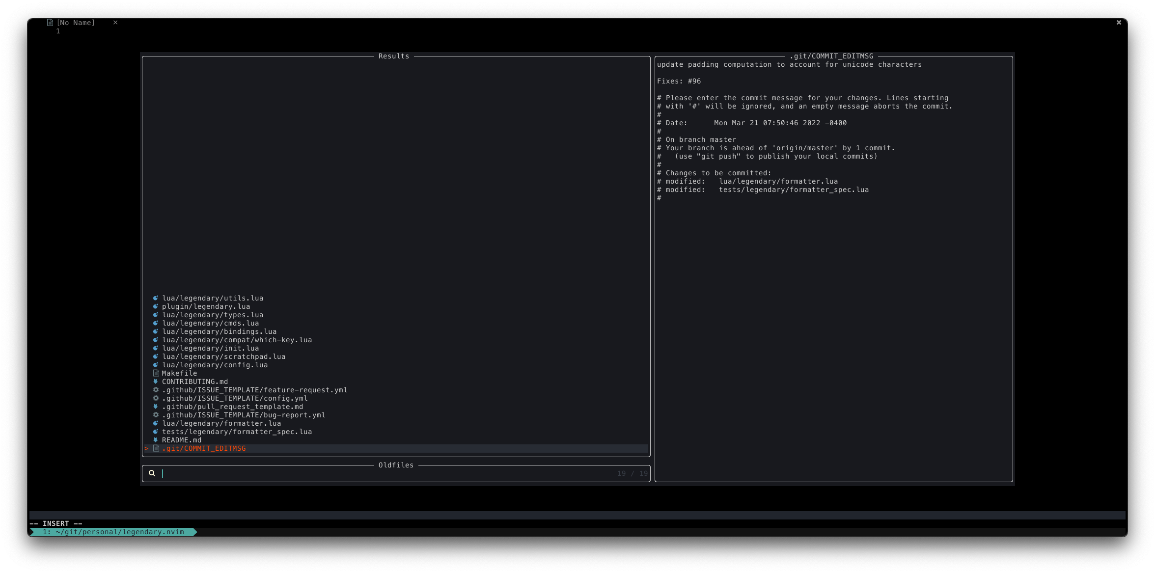 Allow passing a file filter to `builtin.oldfiles` picker · Issue 1803