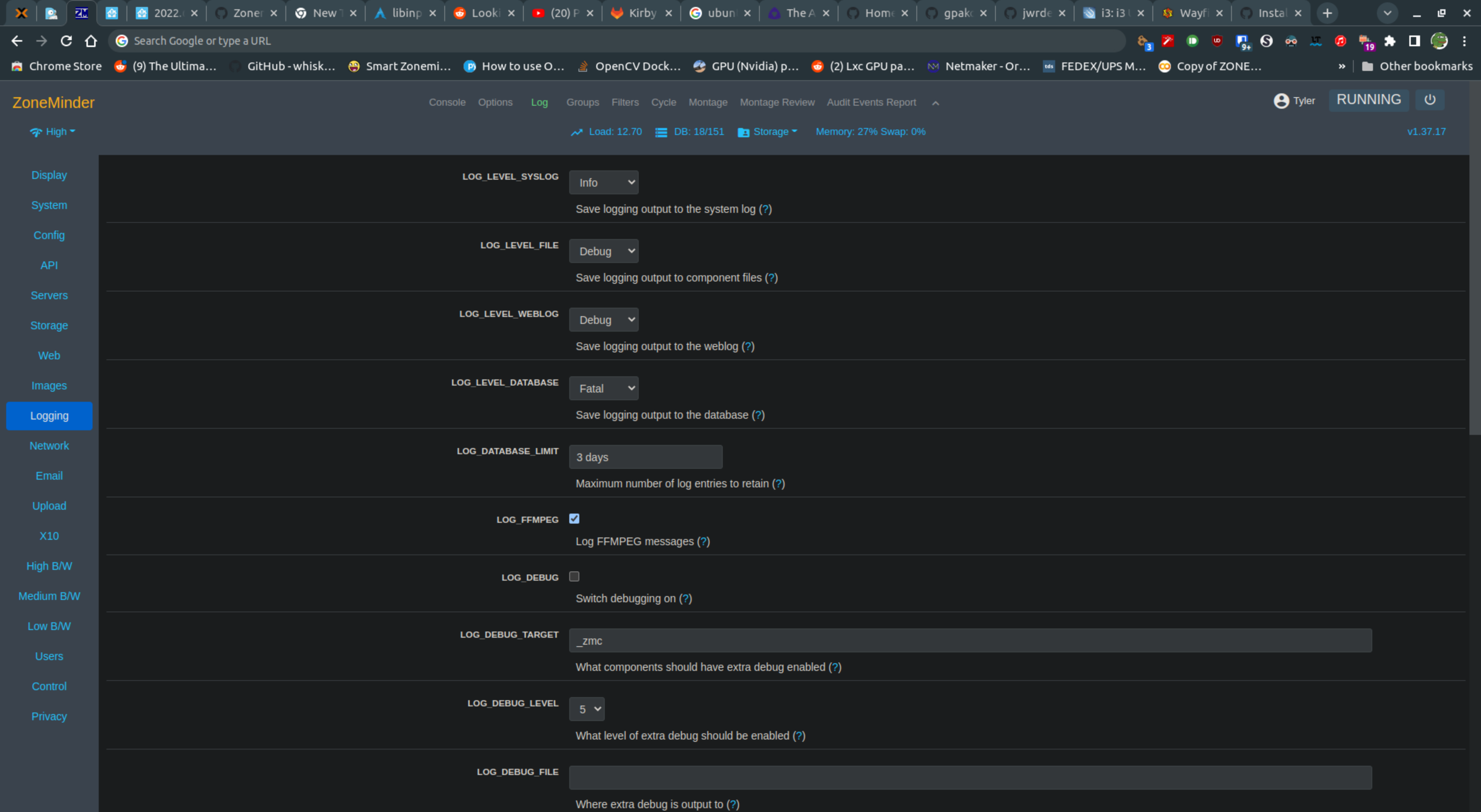 Zoneminder camera won't run after OS update · Issue 3511 · ZoneMinder