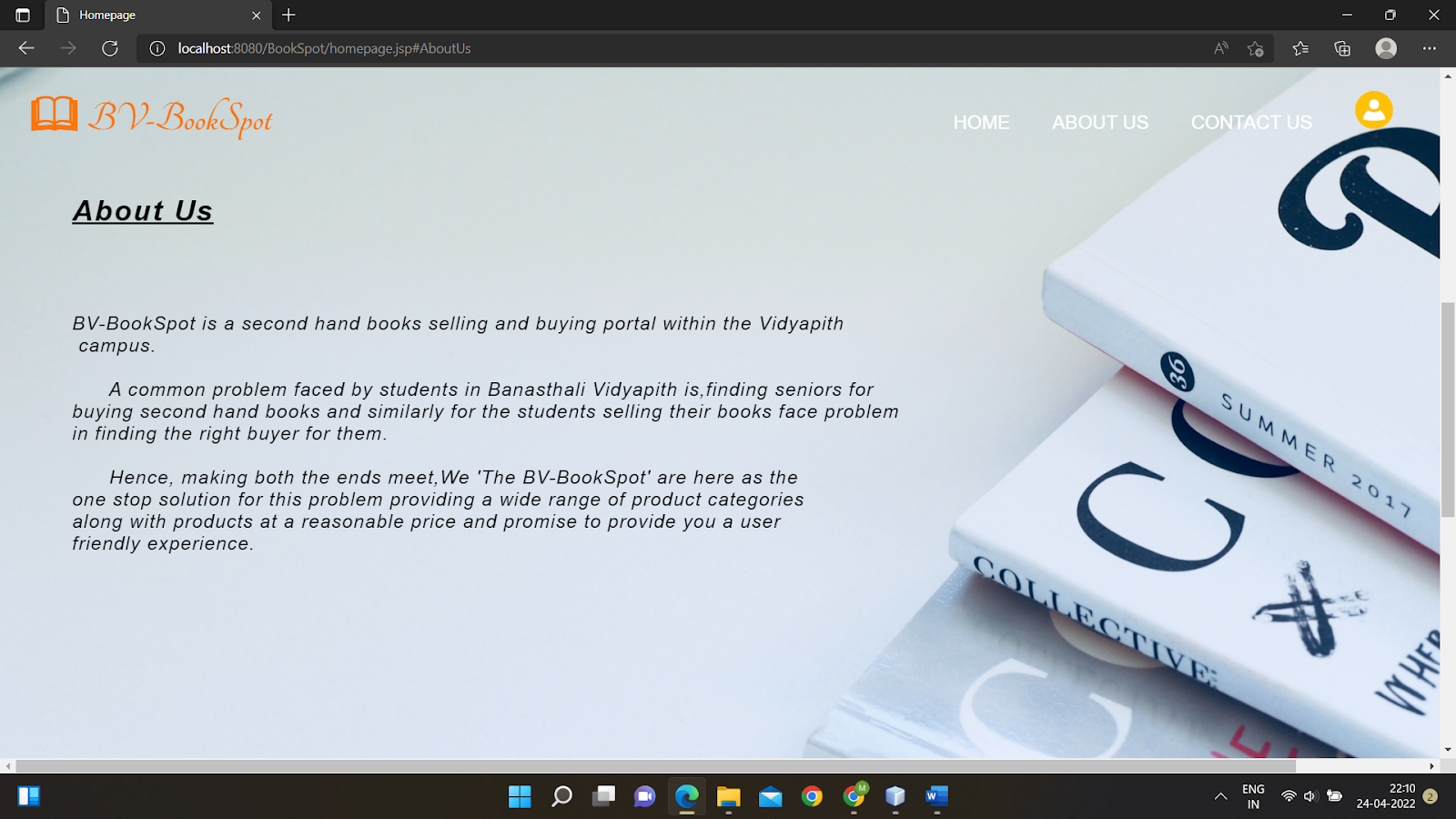 GitHub - Manya2001/BV-BookSpot: It is a web based application which ...