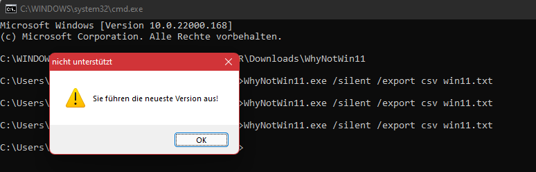 Unsupported Message while starting silently via CLI · Issue #602 ...