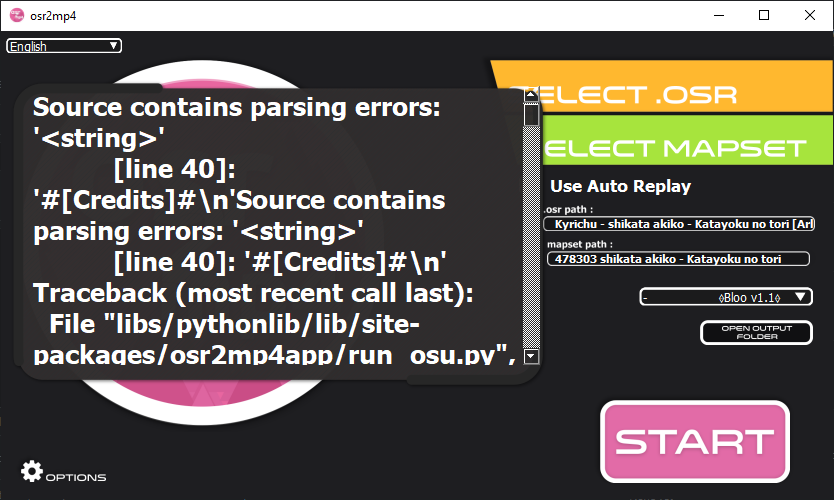 parsing errors? · Issue #92 · uyitroa/osr2mp4-app · GitHub