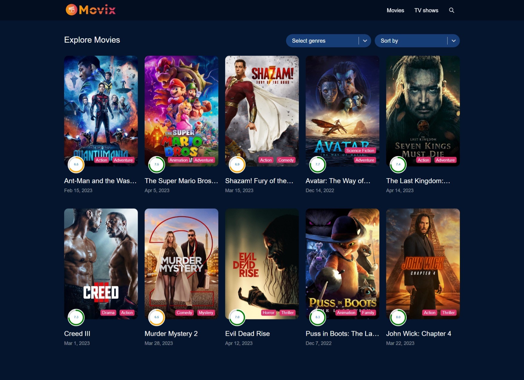 GitHub - PriyanshGupta2002/movix: Movix is a mordern web app that aids ...