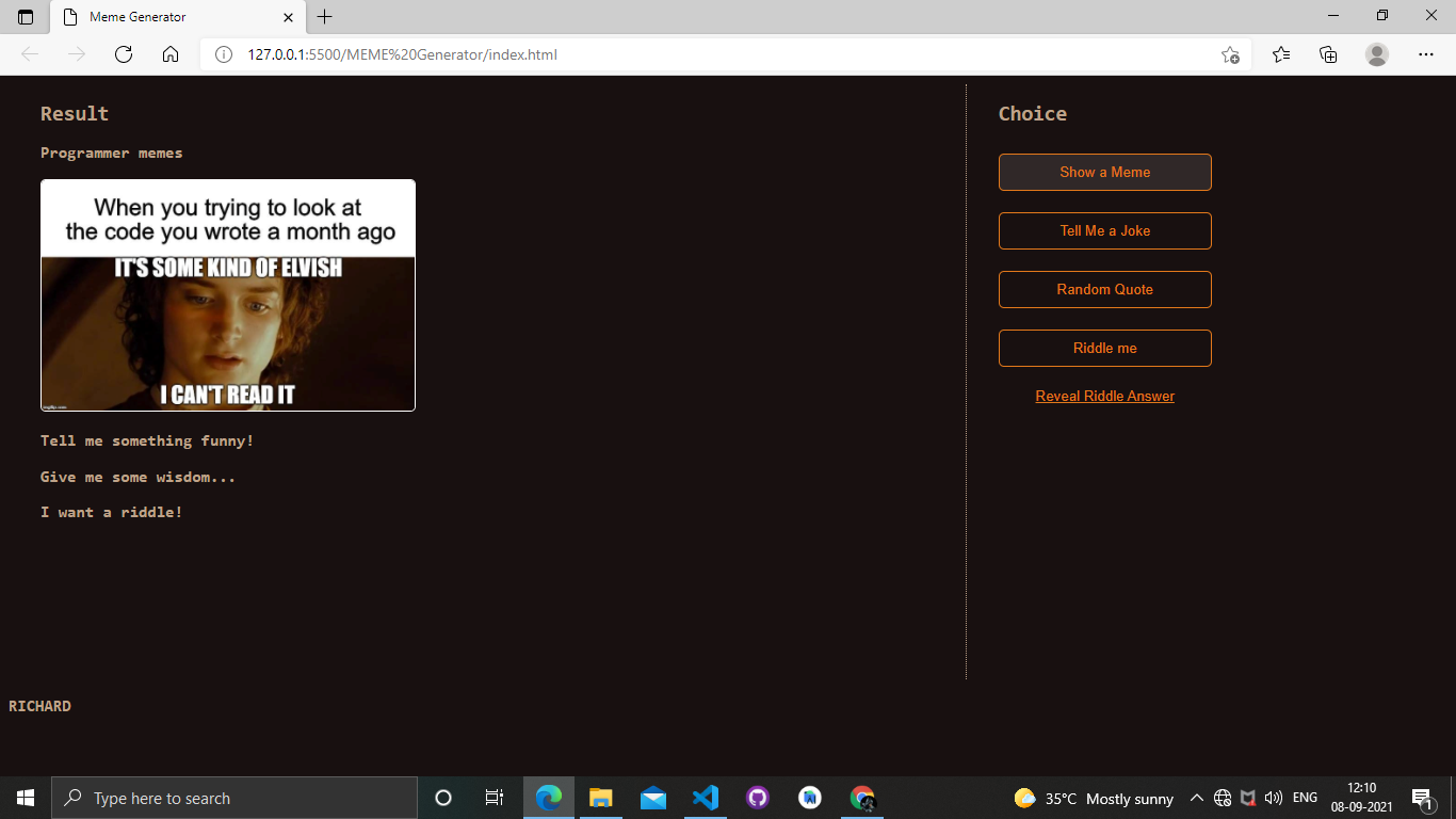 Meme Status Code Api GitHub - Richie010/Meme-Api