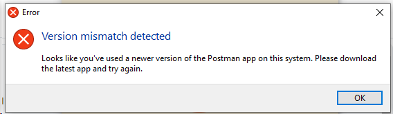Upgrade to 7.34.0 (currently the latest) causes a version mismatch ...