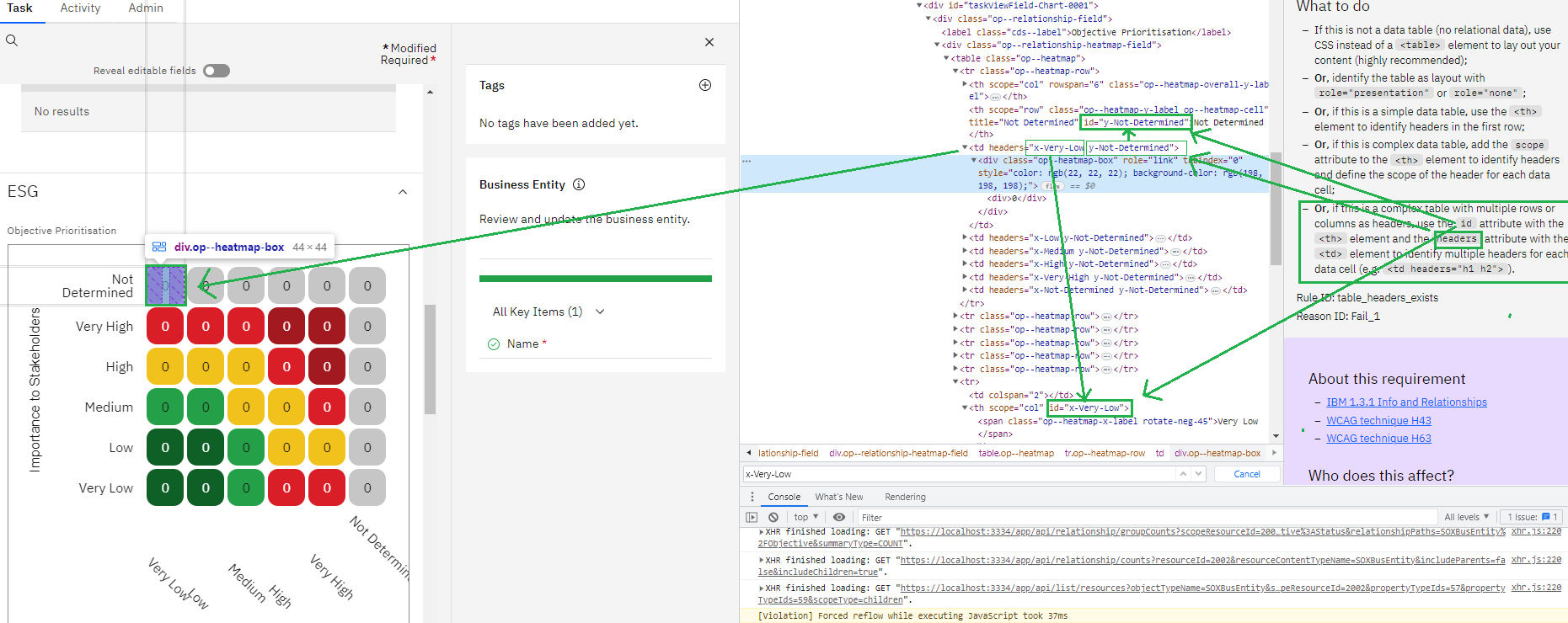  BUG A11Y Checker Not Handling The Case Of Multiple Headers For Both 
