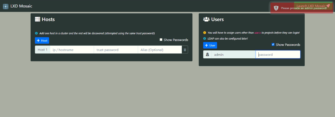 I can't login by admin · Issue #411 · turtle0x1/LxdMosaic · GitHub
