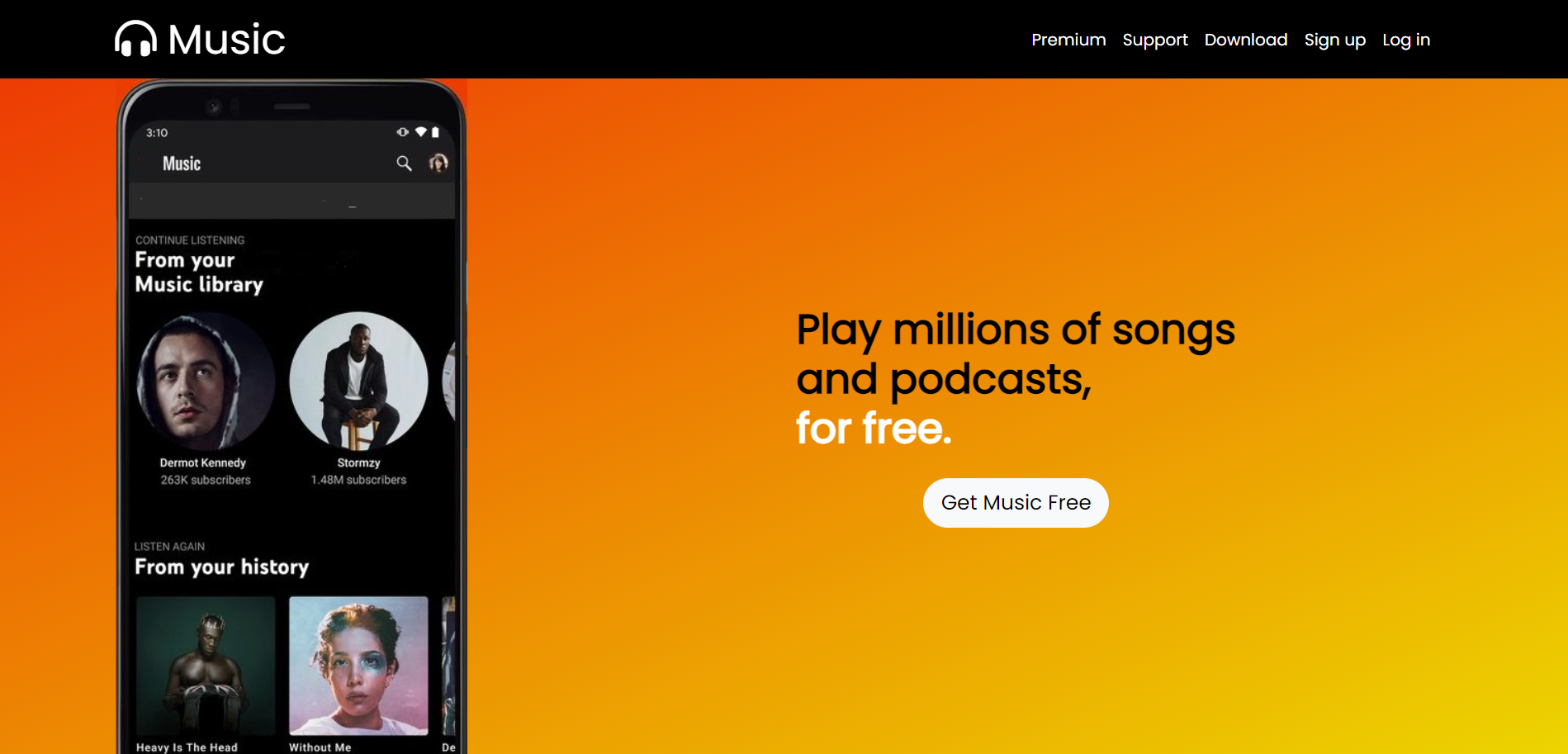 GitHub - asmrayat/Music-Website: Live link