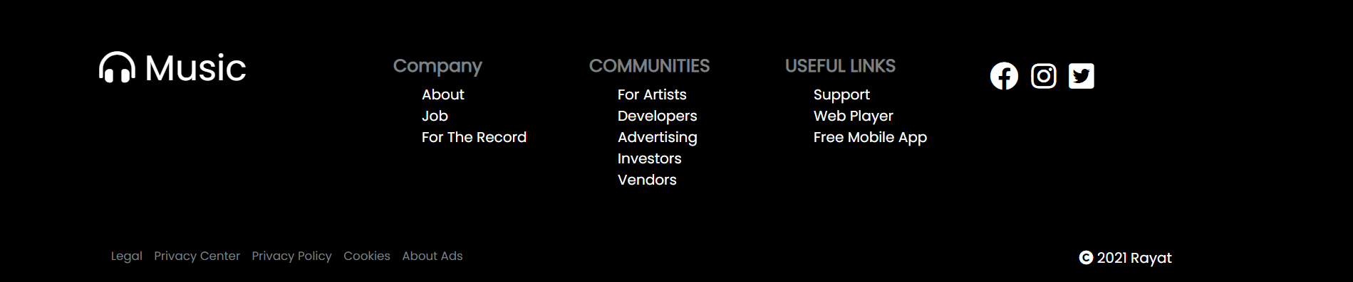 GitHub - asmrayat/Music-Website: Live link