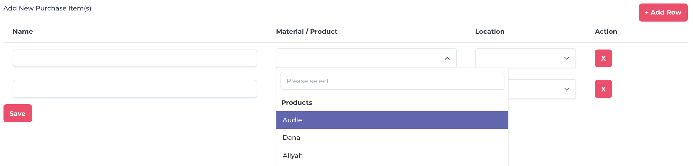 Dynamic Add remove Rows In Table With Tom Select Discussion 4310 