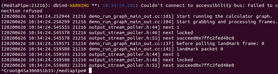 Demo output