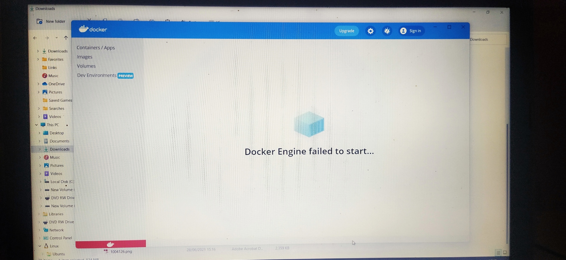 docker desktop was not installed · Issue #11801 · docker/for-win · GitHub