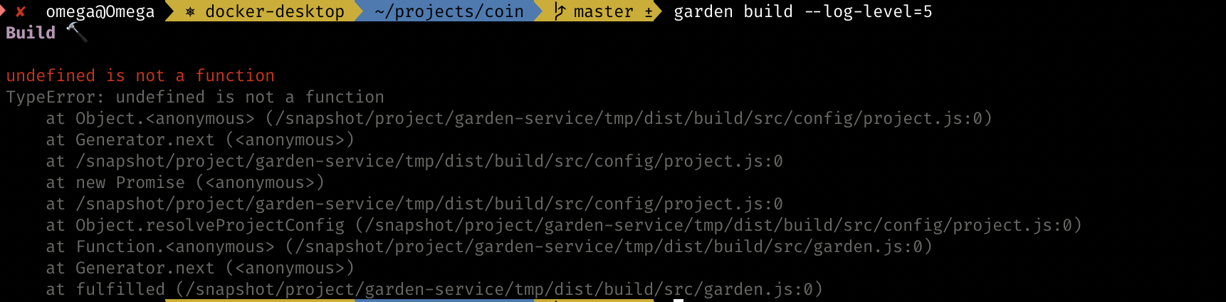 undefined is not a function on most commands · Issue #1651 · garden-io ...
