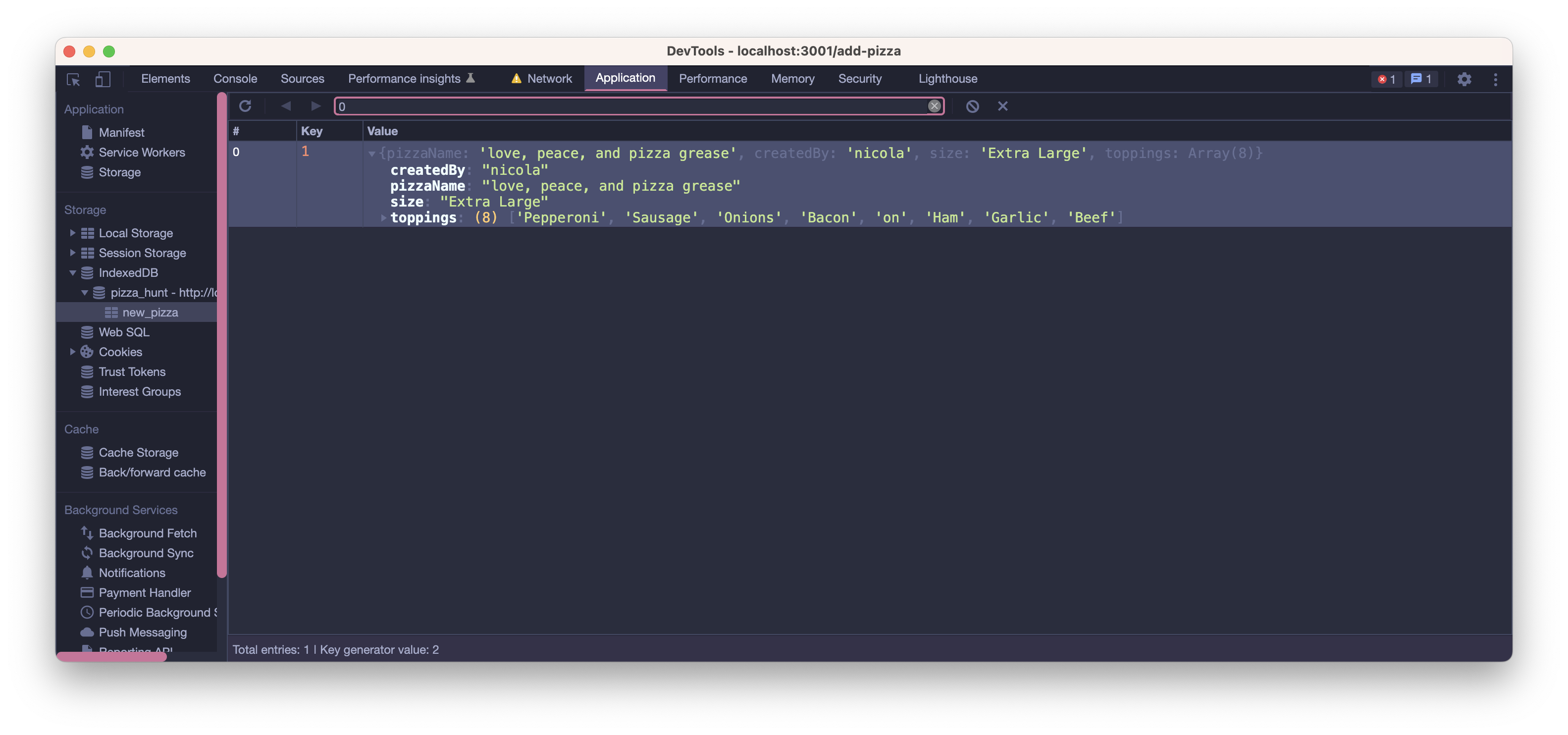 GitHub - nicolalenee/PizzaHunt: Progressive web application that allows ...