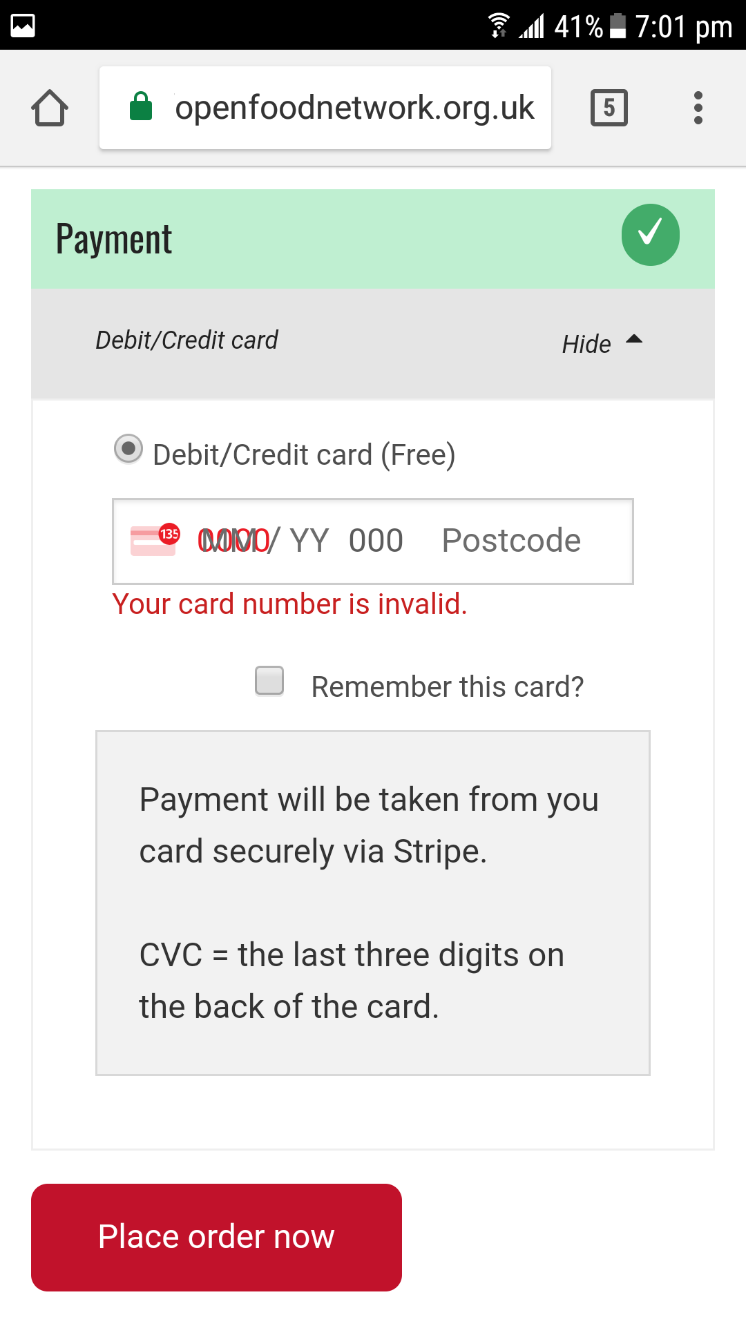 Openfoodnetwork Stripe Mobile Checkout Layout Unusable Bleepcoder Com