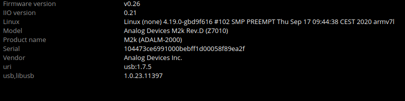 Show libm2k version in infopage · Issue #950 · analogdevicesinc/scopy ...