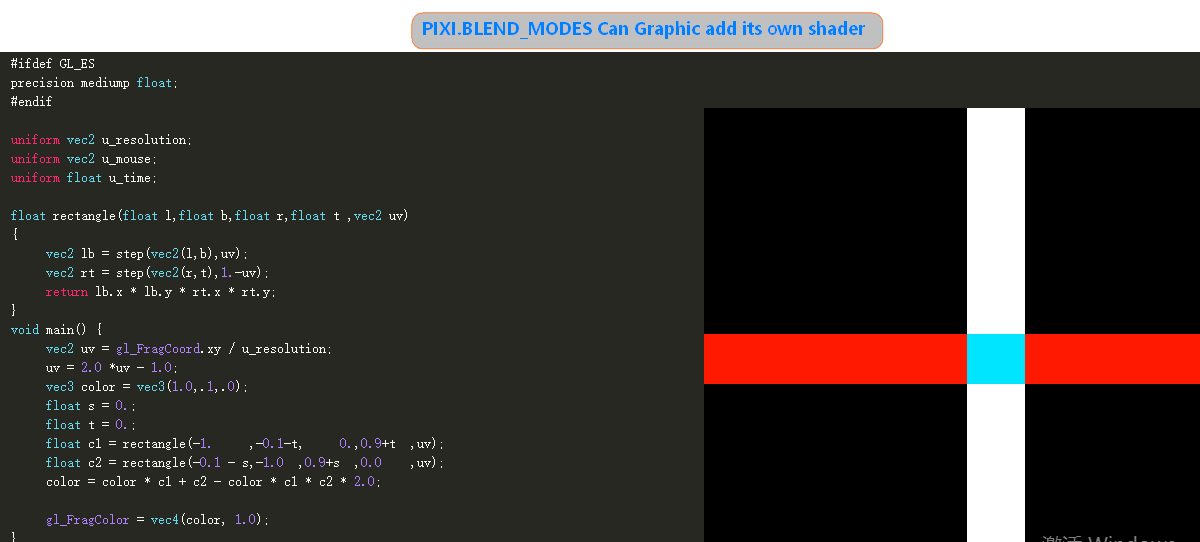 PIXI.BLEND_MODES Can Graphic add its own shader · pixijs pixijs ...