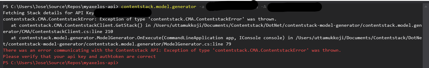 Error generating models · Issue #12 · contentstack/contentstack-model ...