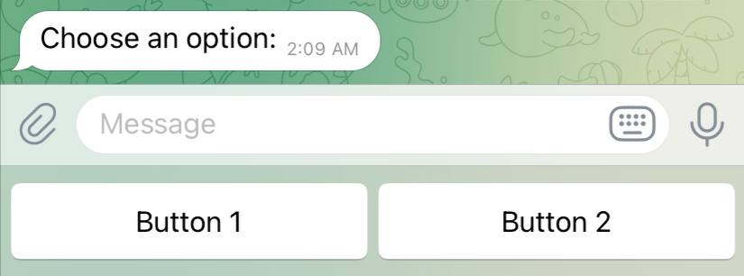 Laravel Telegram Notification Keyboard