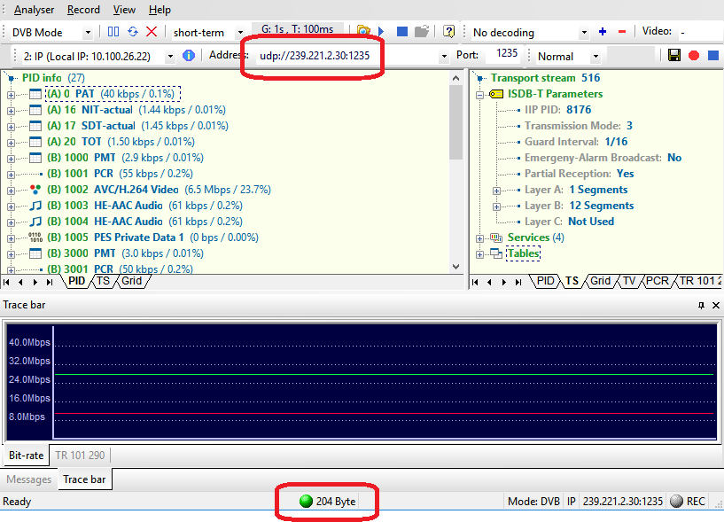 Output 204 bytes IP stream instead of 188 [Q] · Issue #1021 · tsduck ...