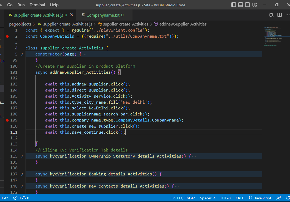  expected string got undefined error while passing key from a text