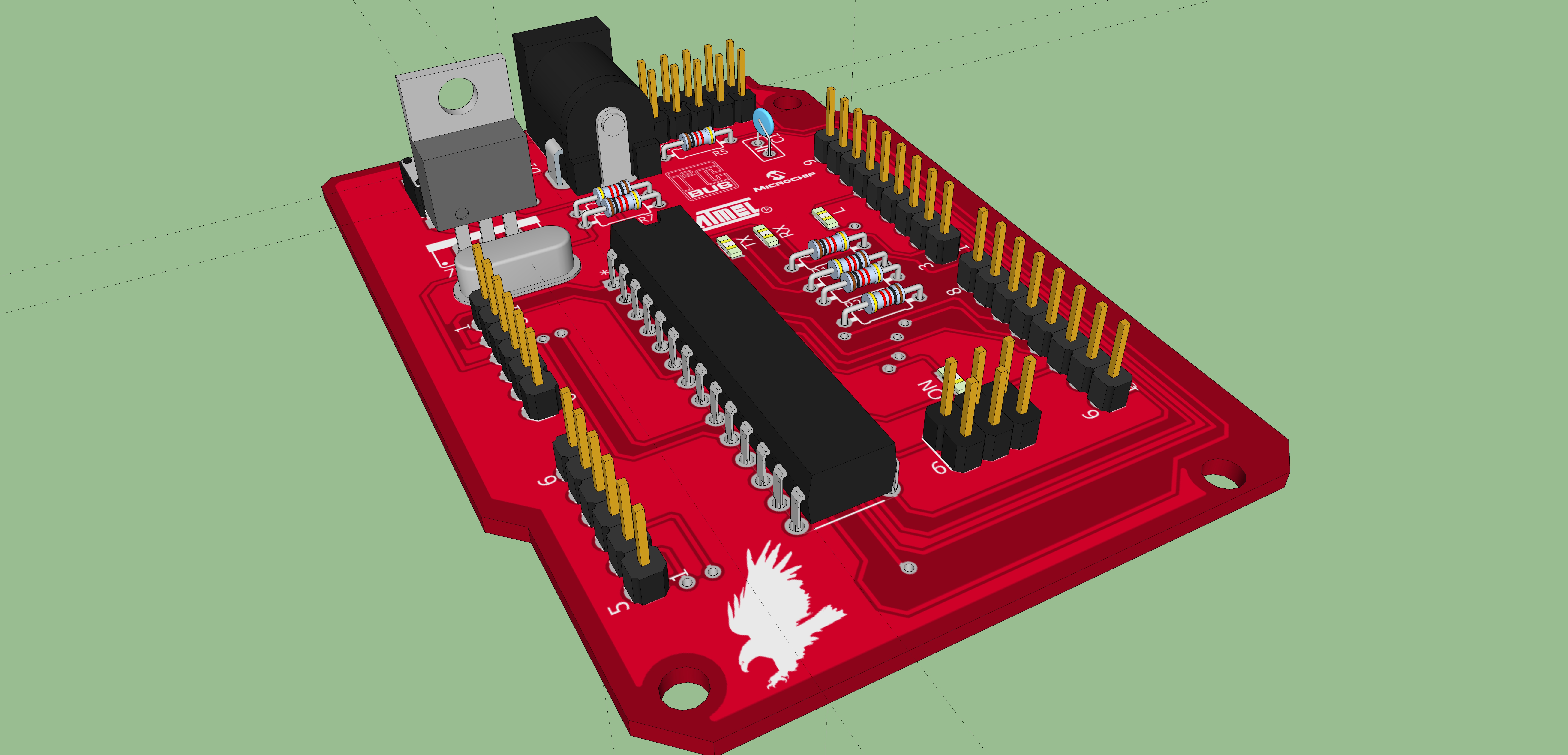 GitHub - 0101shift/ATMega328P-development-board: A development board ...
